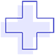Blue Plus Symbol Design Element - Dr. Nivea's Dental Care